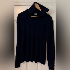⚡ Vintage Robbe Skiwear Navy 1/4 Zip Pullover Men’s Large (Fits XL) USA Made